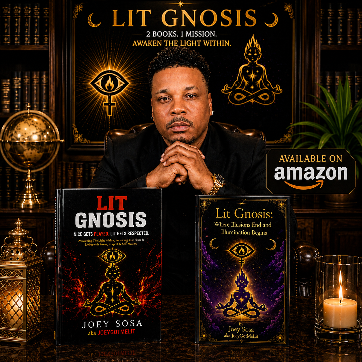 Joey Sosa with the Lit Gnosis book series
