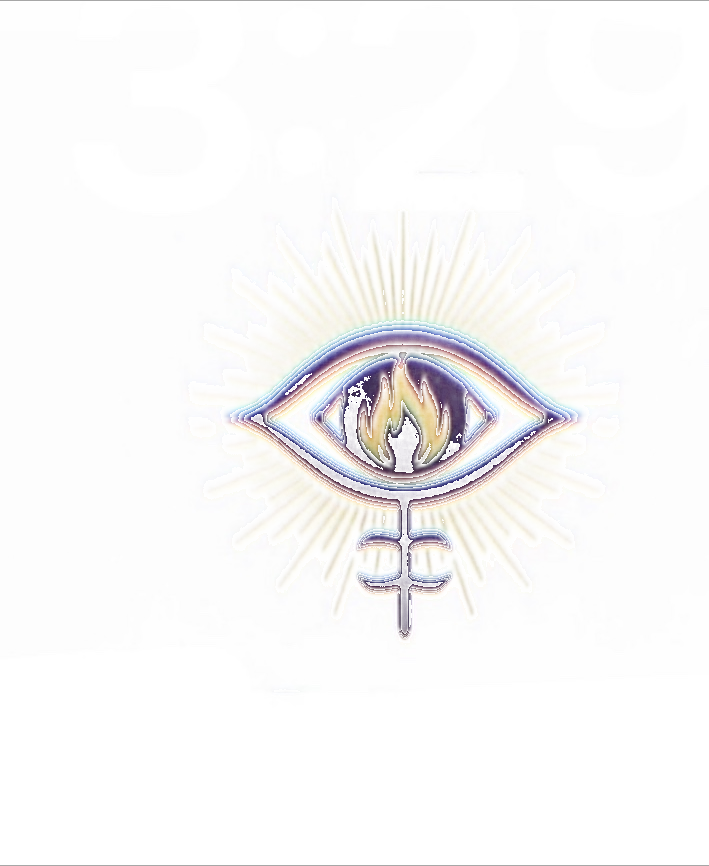 Lit Gnosis eye and inner flame symbol